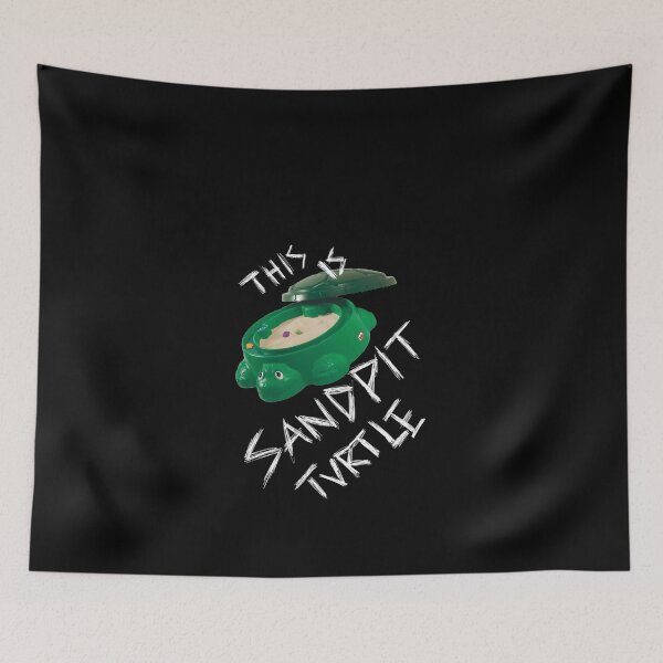 Item preview, This Is Sandpit Turtle - Bmth Meme - White On Black #6179 designed and sold by trusty-ben-art.