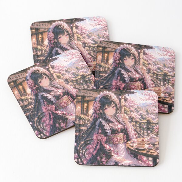 Item preview, Sakura Café Terrace designed and sold by Hidden Japan Coloring Book.