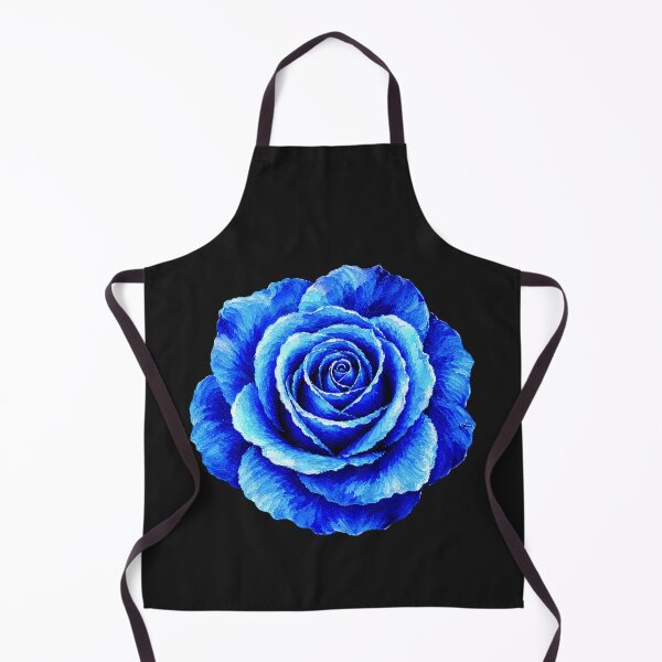 Item preview, Electric Blue Rose Acrylic Painting | Vibrant Botanical Flower Art designed and sold by ColorSplash123.