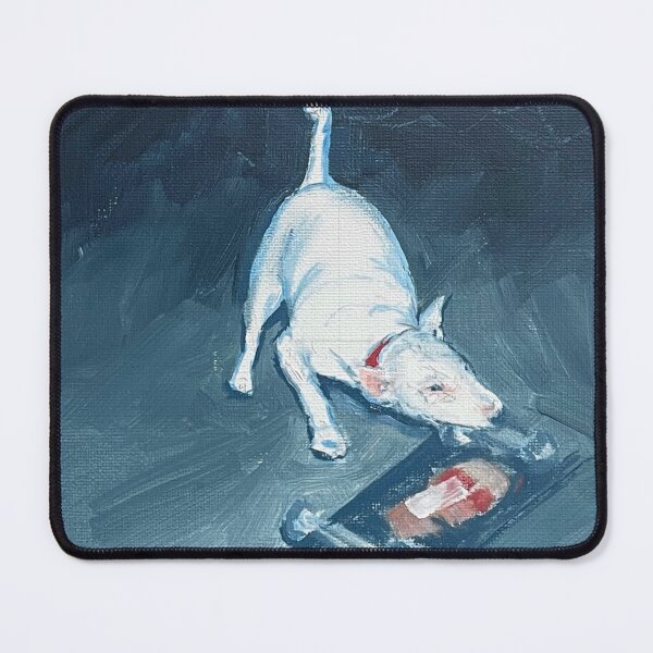 Item preview, white dog designed and sold by 聂丑Nie.