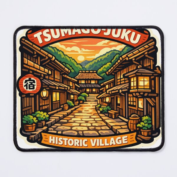 Item preview, Tsumago Japan Historic Sticker Souvenir Summer Edition designed and sold by Imaginarium of Chaos falcon88 .