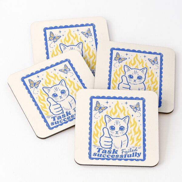 Item preview, Task Failed Successfully Cat  designed and sold by vitag.