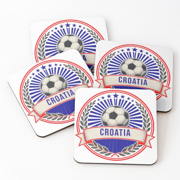 Item preview, Croatia Vintage Soccer Crest — Retro Croatian Football Badge Fan Emblem designed and sold by icemanphotos.