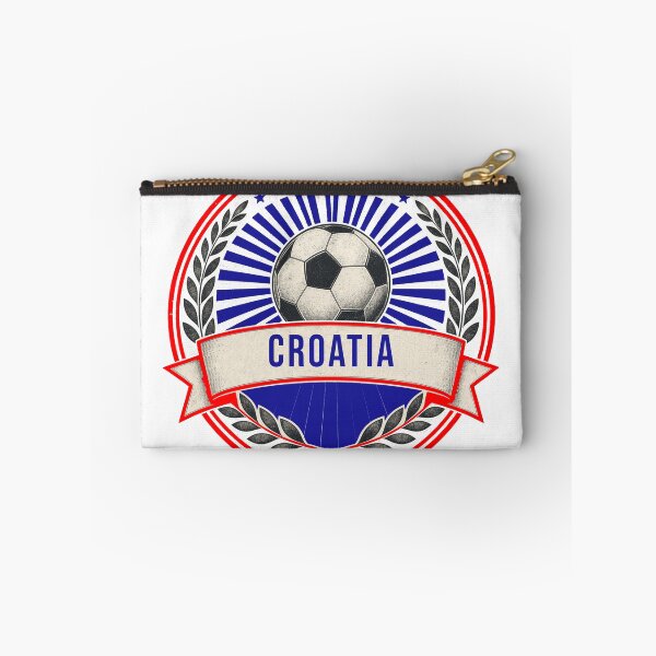 Item preview, Croatia Vintage Soccer Crest — Retro Croatian Football Badge Fan Emblem designed and sold by icemanphotos.