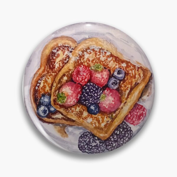 Item preview, Berry Sweet Morning – French Toast Watercolor Art designed and sold by happiartworks .