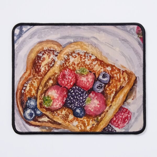 Item preview, Berry Sweet Morning – French Toast Watercolor Art designed and sold by happiartworks .