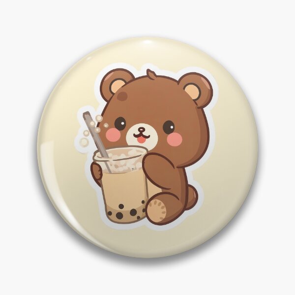 Item preview, Cute Teddy Bear Drinking Boba designed and sold by UnRealS.