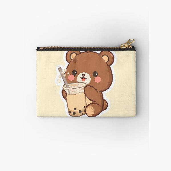 Item preview, Cute Teddy Bear Drinking Boba designed and sold by UnRealS.