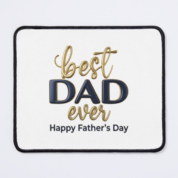 Item preview, Best Dad Ever Gold Navy Father's Day Gift Design designed and sold by SideKickCreates.