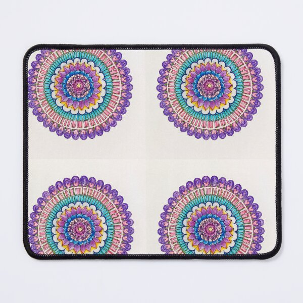 Item preview, Hand Drawn Colorful Mandala Flower designed and sold by Art of heart lab.