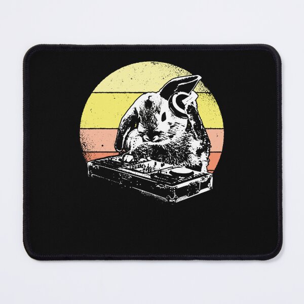 Item preview, Rabbit DJ Retro Sunset Music Mixer Headphones designed and sold by marke770.