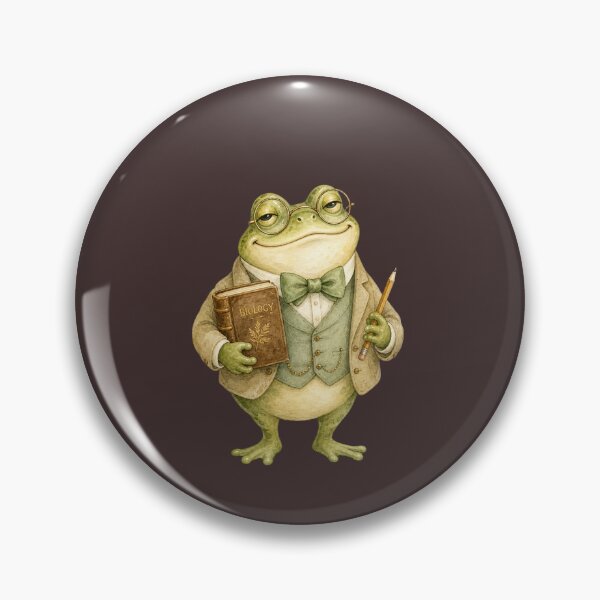 Item preview, Professor Frog Watercolor Library Art designed and sold by The Silly goose country club.