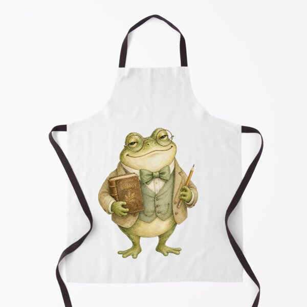 Item preview, Professor Frog Watercolor Library Art designed and sold by The Silly goose country club.