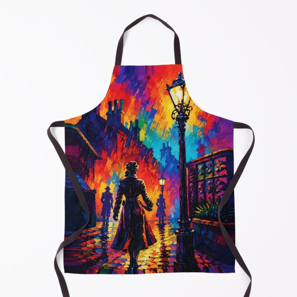 Item preview, Rainy Evening Stroll Under Streetlamp Glow designed and sold by RamyGallery.