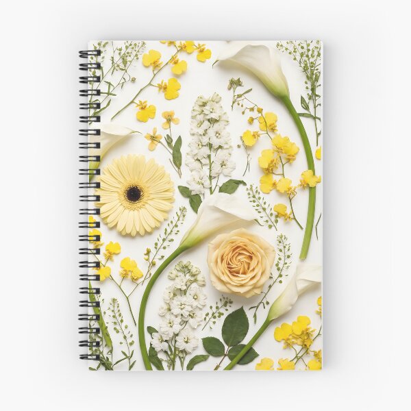 Item preview, Muted Yellow Cottagecore Flower Collage designed and sold by HornbillDesign.