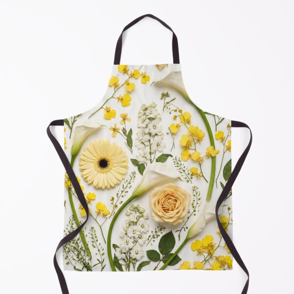 Item preview, Muted Yellow Cottagecore Flower Collage designed and sold by HornbillDesign.