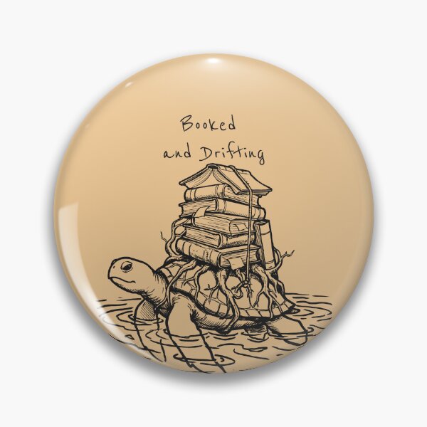 Item preview, Booked and Drifting Turtle Line Art designed and sold by Lumi-Bloom.
