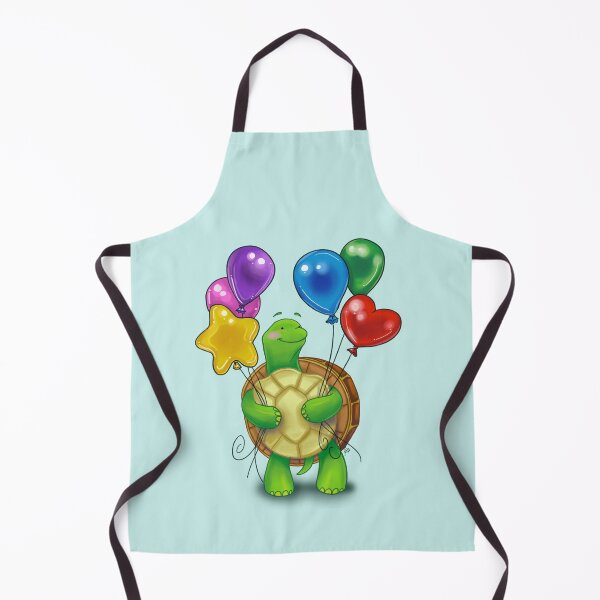 Artikelvorschau, Eine Schildkröte, die bunte Luftballons hält entworfen und verkauft von Konopikyu.