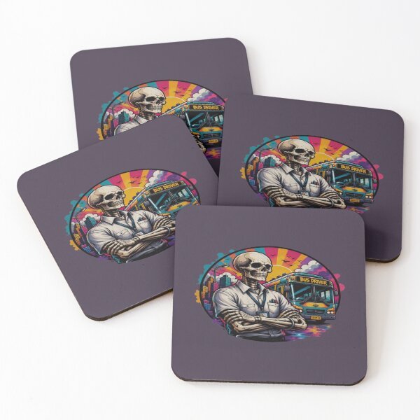 Item preview, Skeleton Bus Driver – Funny Gothic Transit Worker Skull Art designed and sold by RAYBIL.