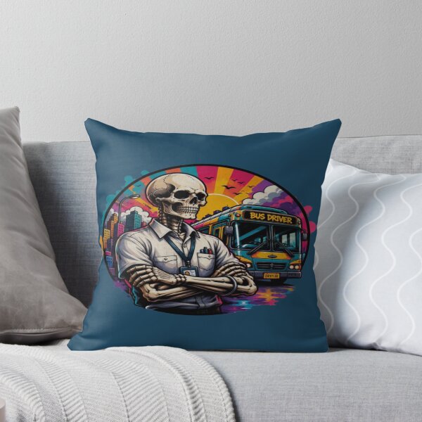 Item preview, Skeleton Bus Driver – Funny Gothic Transit Worker Skull Art designed and sold by RAYBIL.