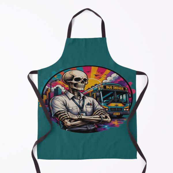 Item preview, Skeleton Bus Driver – Funny Gothic Transit Worker Skull Art designed and sold by RAYBIL.