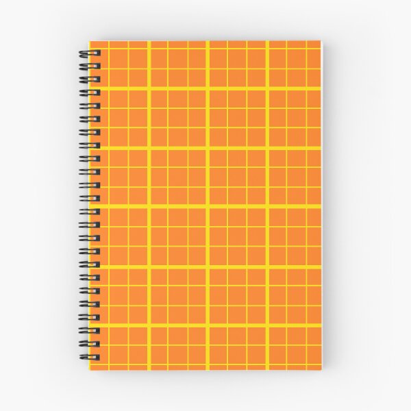 Item preview, Yellow On Orange Grid Windowpane Check Design  designed and sold by PatternTitan.