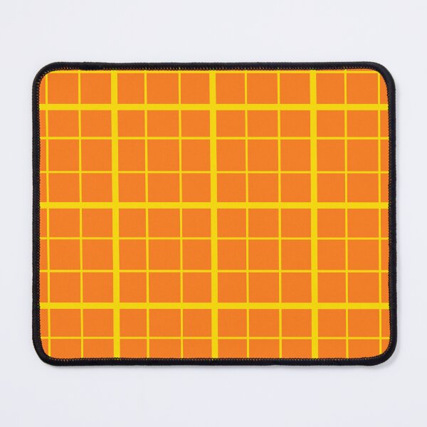 Item preview, Yellow On Orange Grid Windowpane Check Design  designed and sold by PatternTitan.