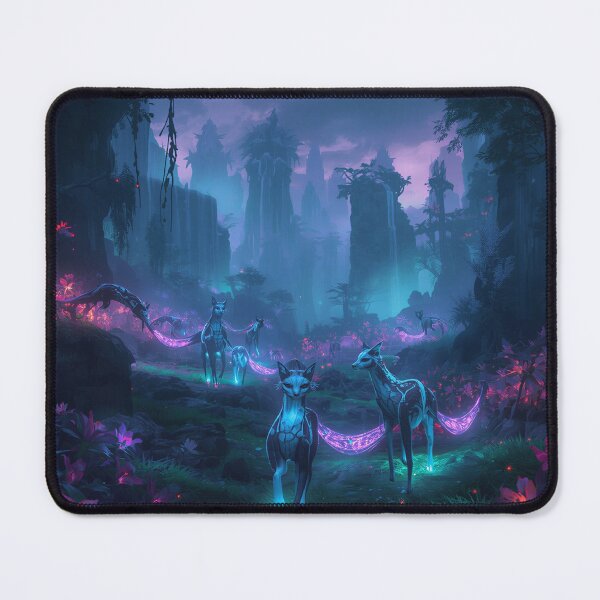 Item preview, Lumifox Pack Neon Jungle Fantasy Landscape designed and sold by Luminous Wilds.