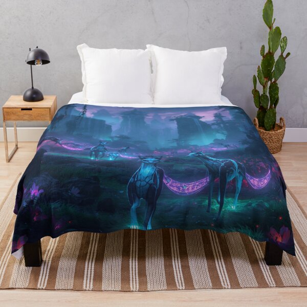 Item preview, Lumifox Pack Neon Jungle Fantasy Landscape designed and sold by Luminous Wilds.