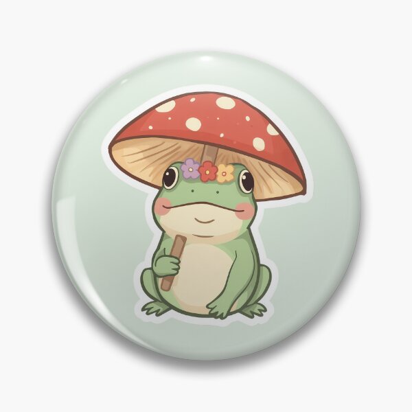 Item preview, Cute Frog with Mushroom Umbrella designed and sold by UnRealS.