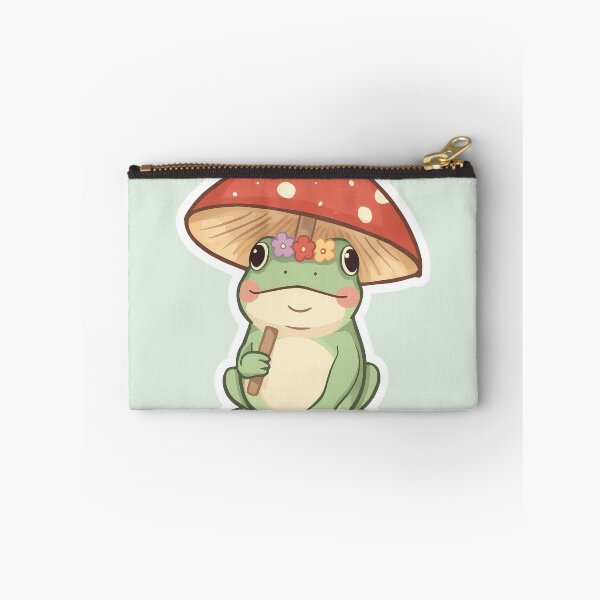Item preview, Cute Frog with Mushroom Umbrella designed and sold by UnRealS.