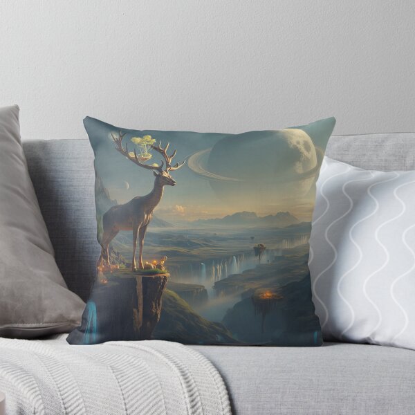 Item preview, Titan Stag Floating Valley Alien Fantasy Landscape designed and sold by Luminous Wilds.