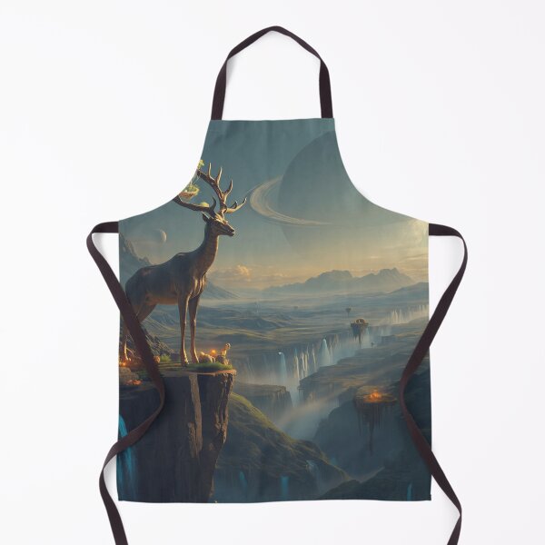 Item preview, Titan Stag Floating Valley Alien Fantasy Landscape designed and sold by Luminous Wilds.