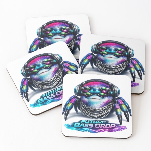 Item preview, Breakcore Matrix Cute Cyber Spider DJ Glitch designed and sold by  ZenRave Designs.