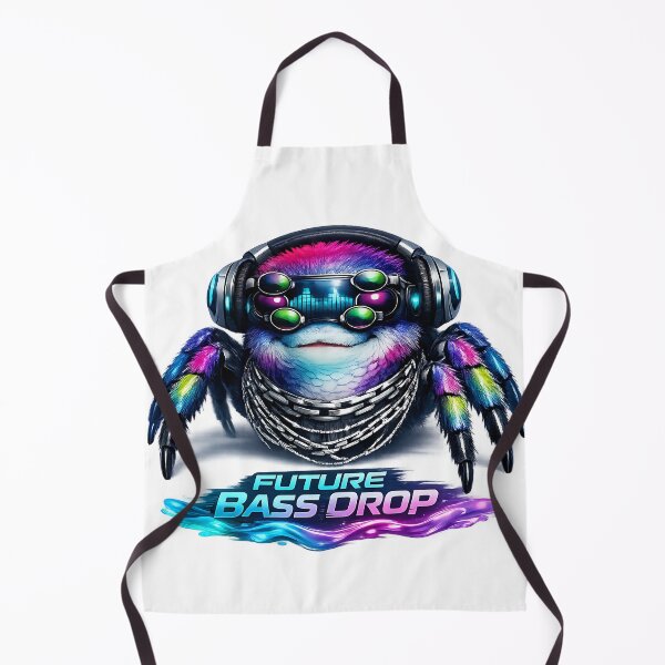 Item preview, Breakcore Matrix Cute Cyber Spider DJ Glitch designed and sold by ZenRave Designs.