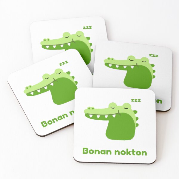 Item preview, Bonan nokton - Esperanto for "good night" designed and sold by LuluTestudo1.