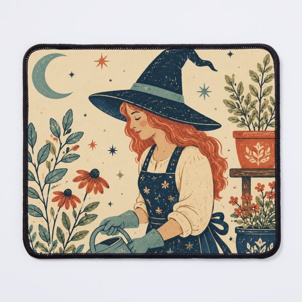 Item preview, Magical Witch Gardener designed and sold by AtlantiqArt.