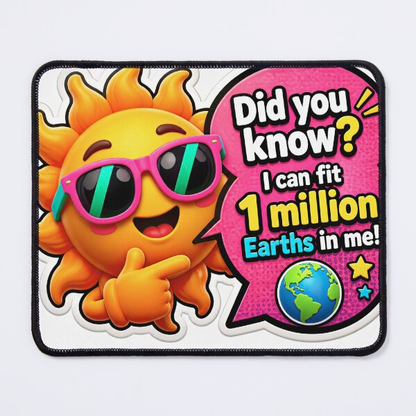 Item preview, Space Facts 3D: Cute Sun and Planet Learning Stickers 14 designed and sold by PlayPlearnZone.