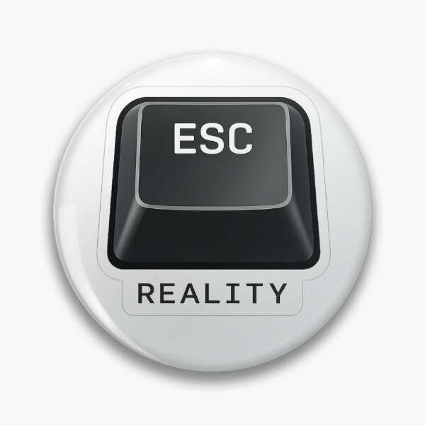 Item preview, ESC Reality — Premium Minimal Developer Sticker designed and sold by hamzakhan0.