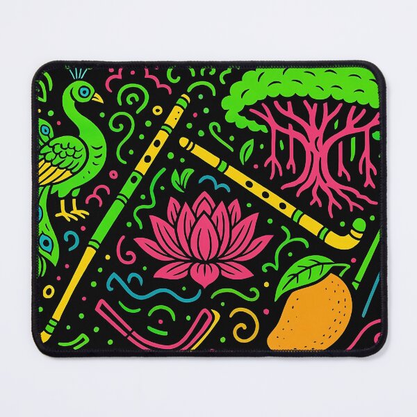 Item preview, neon indic heritage collage & patterns designed and sold by REDCLASH2002.