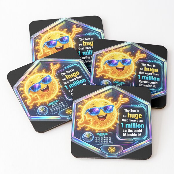 Item preview, Space Facts 3D: Cute Sun and Planet Learning Stickers 16 designed and sold by PlayPlearnZone.