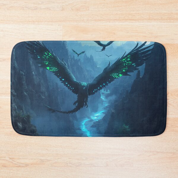 Item preview, Aurora Featherdrakes Fantasy Alien Canyon Landscape designed and sold by Luminous Wilds.