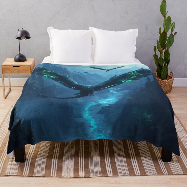 Item preview, Aurora Featherdrakes Fantasy Alien Canyon Landscape designed and sold by Luminous Wilds.