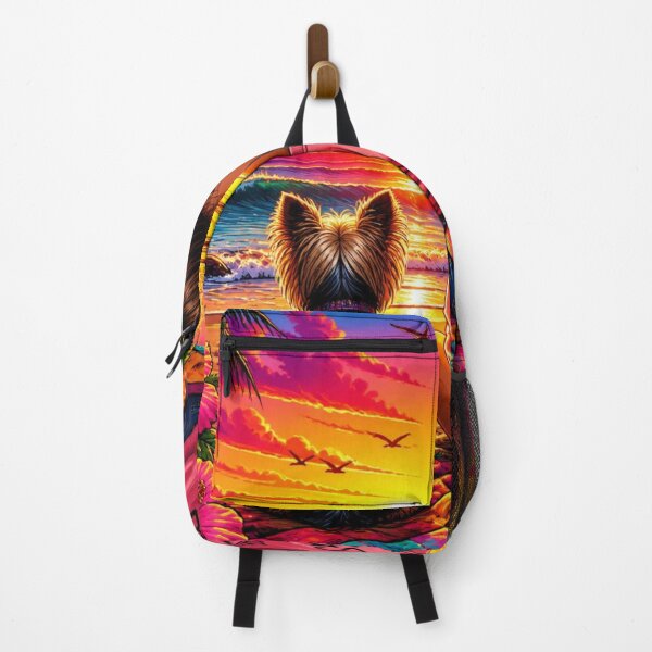 Item preview, Dogs Make Life Better Sunset - Vibrant Tropical Beach Dog Mom Art designed and sold by AgnesB77.