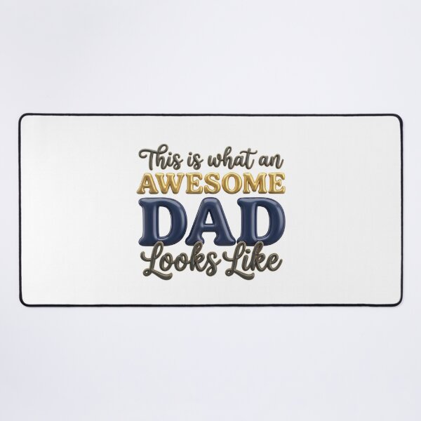 Item preview, Awesome Dad Gold Navy 3D Design - Perfect Father's Day Gift designed and sold by SideKickCreates.