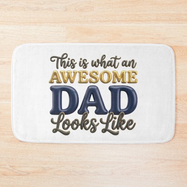 Item preview, Awesome Dad Gold Navy 3D Design - Perfect Father's Day Gift designed and sold by SideKickCreates.