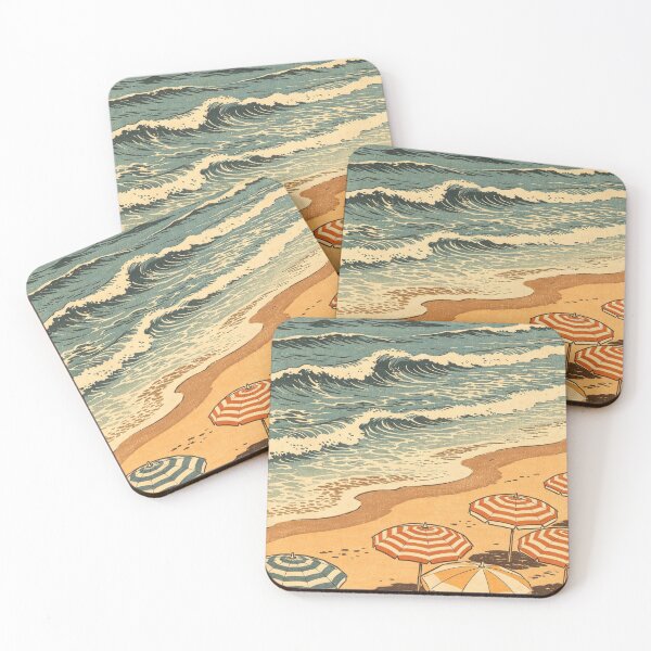 Item preview, Beach Umbrella Wave Scene designed and sold by synthoso.