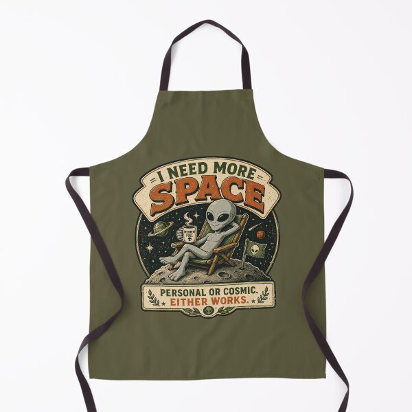 Item preview, I Need More Space - Funny Introvert Alien Design designed and sold by BlackSector77.