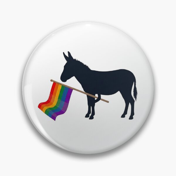 Item preview, Pride Donkey Carrying Rainbow Flag – Love, Equality and Acceptance Colorful Donkey Design designed and sold by Trendesigne.