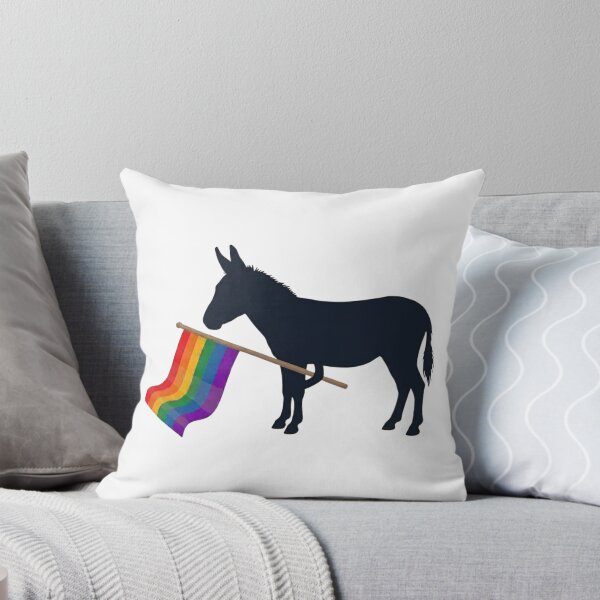 Item preview, Pride Donkey Carrying Rainbow Flag – Love, Equality and Acceptance Colorful Donkey Design designed and sold by Trendesigne.